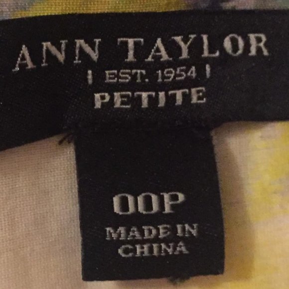 Ann Taylor Petite Colorful Watercolor Skirt - Picture 5 of 5